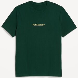 NWOT, Old Navy, Ribbed Knit, Crew Neck, Record, Graphic T-Shirt, Men's S